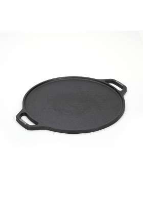 Sumeet Pre Seasoned Heavy Weight Cast Iron Flat Dosa Tawa Dosa Pan | 30 cm | 11.8 Inch | Induction Compatible