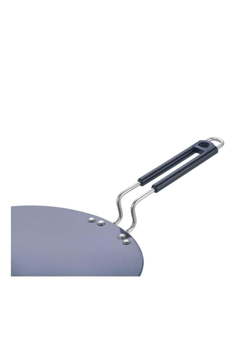 Vinod Black Pearl Hard Anodised Tawa Flat Griddle | 26.5 cm | 10.4 Inch | Non-Toxic - Indya