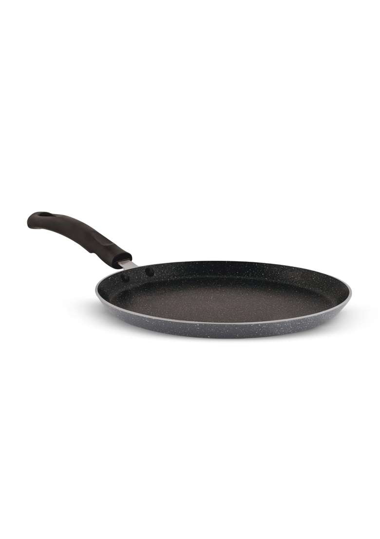 Solimo Amazon Brand Solimo Granite Dosa Tawa Dosa Pan | 30 cm | 11.8 Inch | Induction Compatible | Dishwasher Safe | Non-Stick - Indya