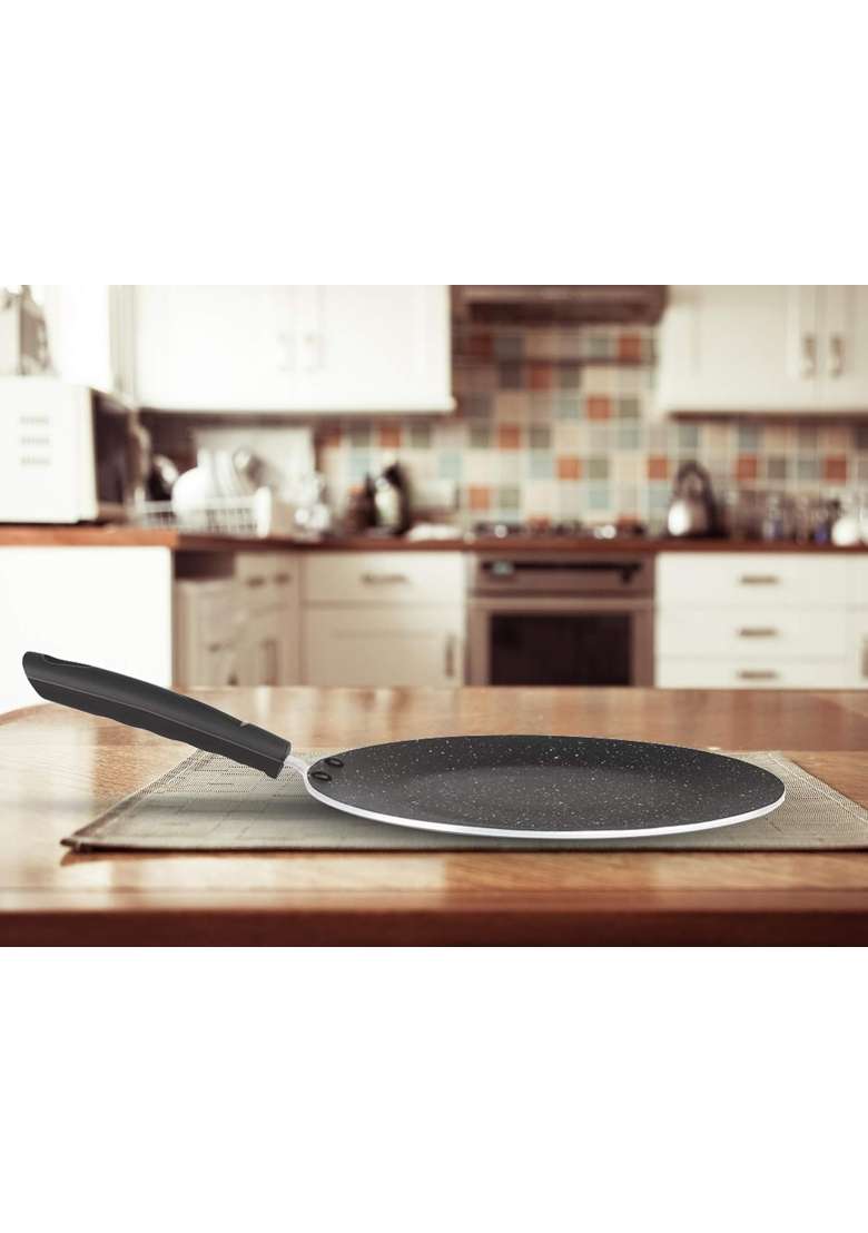 MILTON Pro cook Granito Induction Non-Stick Concave Tawa Flat Griddle | 28 cm | 11 Inch - Indya