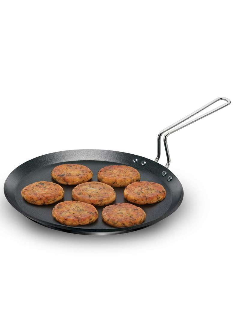 Hawkins Futura Induction Compatible Nonstick Flat Tava Flat Griddle | 30 cm | 11.8 Inch - Indya