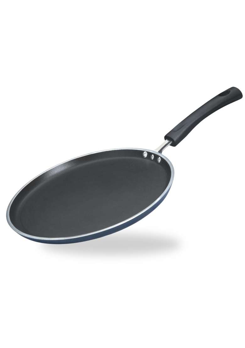 Vinod Zest Aluminium Non Stick Dosa Omni Tawa Flat Griddle | 25 cm | 9.8 Inch | Non-Toxic - Indya