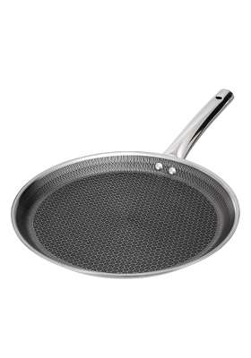 Lifelong Triply Honeycomb Dosa Tawa Dosa Pan for Kitchen | 28 cm | 11 Inch | Induction Compatible | Non-Stick