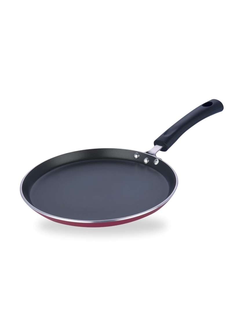 Vinod Zest Aluminium Non Stick Dosa Omni Tawa Flat Griddle | 25 cm | 9.8 Inch | Induction Compatible | Non-Toxic - Indya