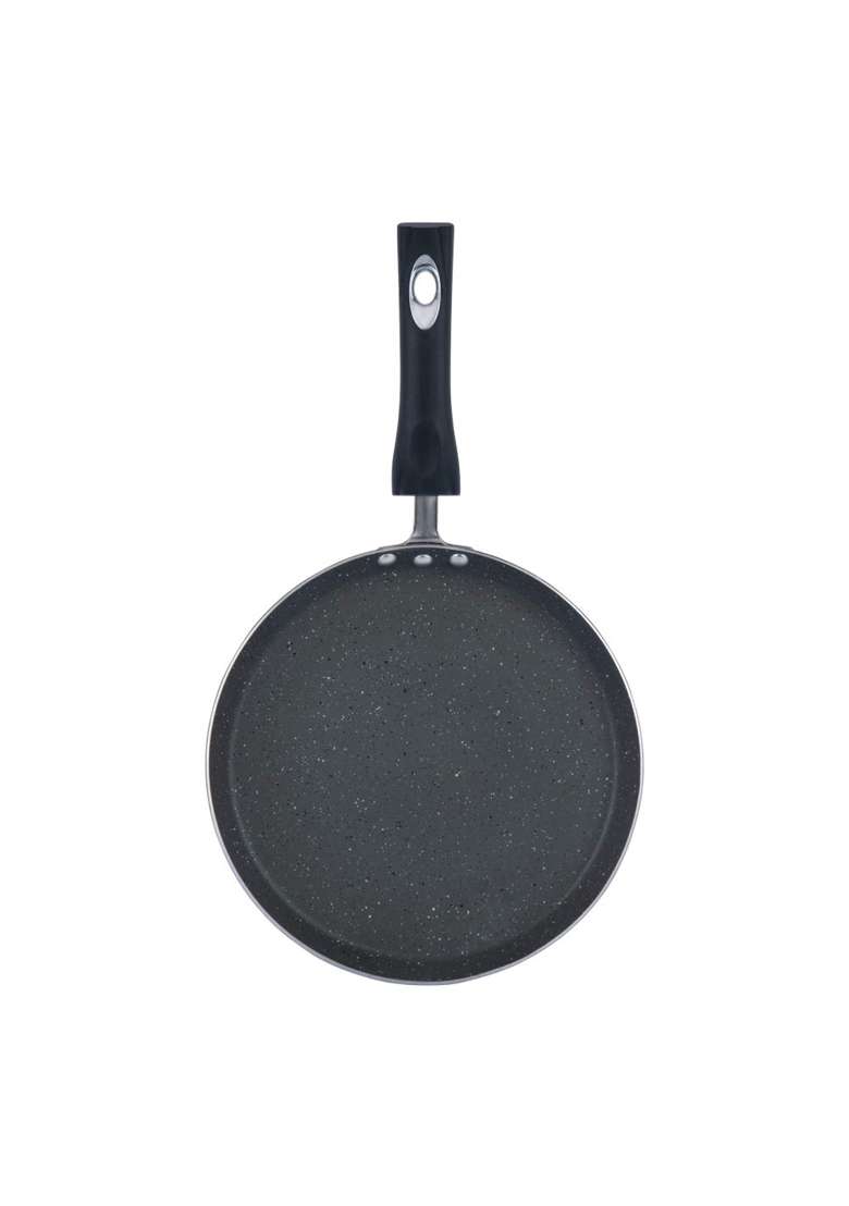 Vinod Zest Marbilo Aluminium Non Stick Dosa Tawa Dosa Pan | 28 cm | 11 Inch | Induction Compatible - Indya