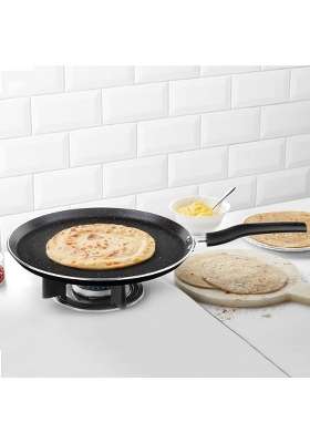Borosil Granito Non-Stick Aluminium Flat Tawa Flat Griddle | 28 cm | 11 Inch | Induction Compatible