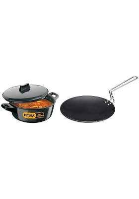 Hawkins Futura Hard Anodised Tawa Flat Griddle | 3 L | 3.2 Qt | 26 cm | 10.2 Inch