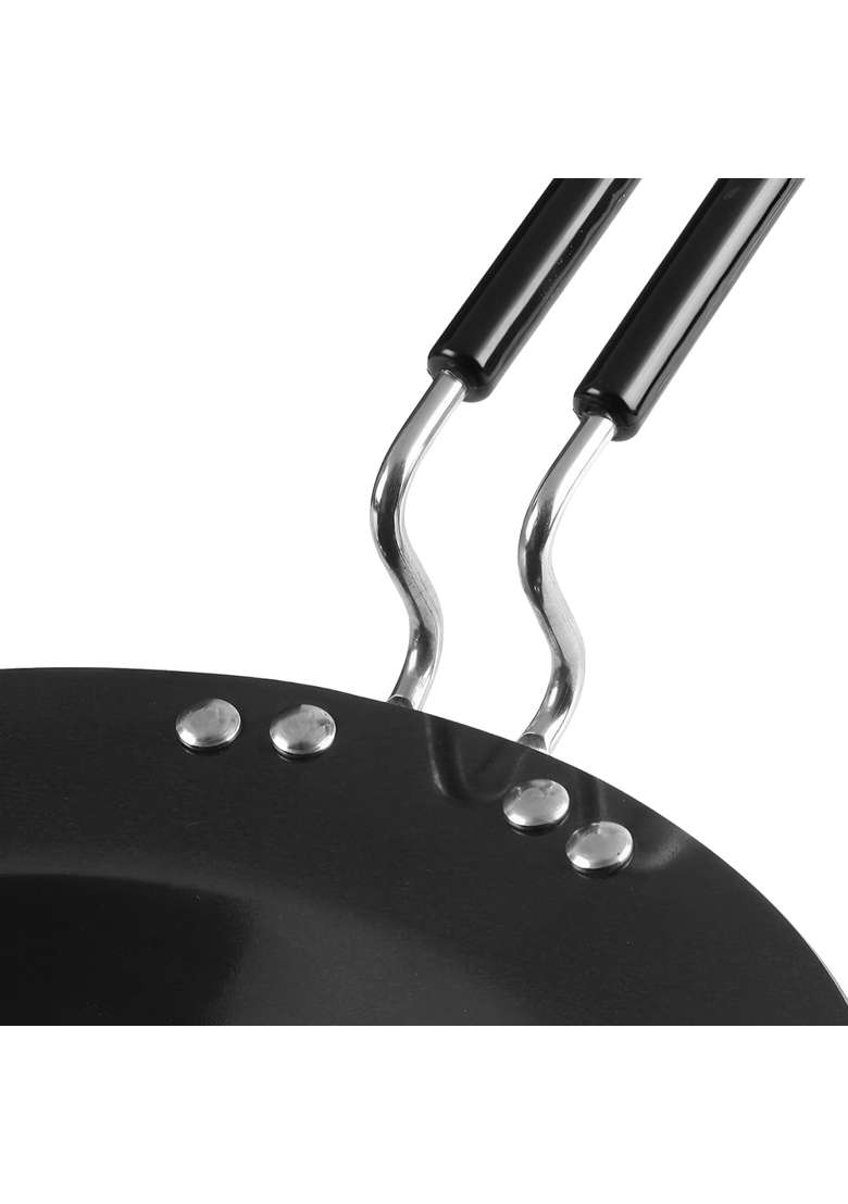 LAZYwindow Hard Anodised Sauce Pan Tawa Kadhai Wok Set | Pack of 3 - Indya