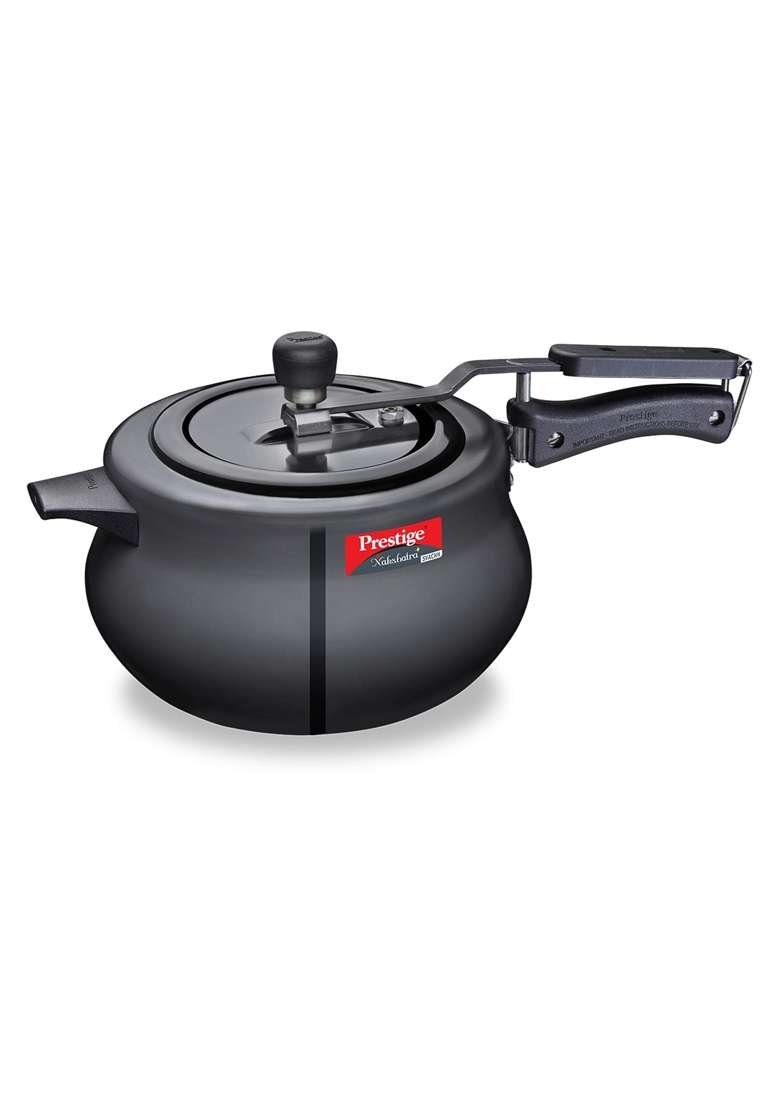 Prestige Svachh Nakshatra Plus Hard Anodised Pressure Handi Cooking Pot and Aluminium Omega Select | 5 L | 5.3 Qt - Indya