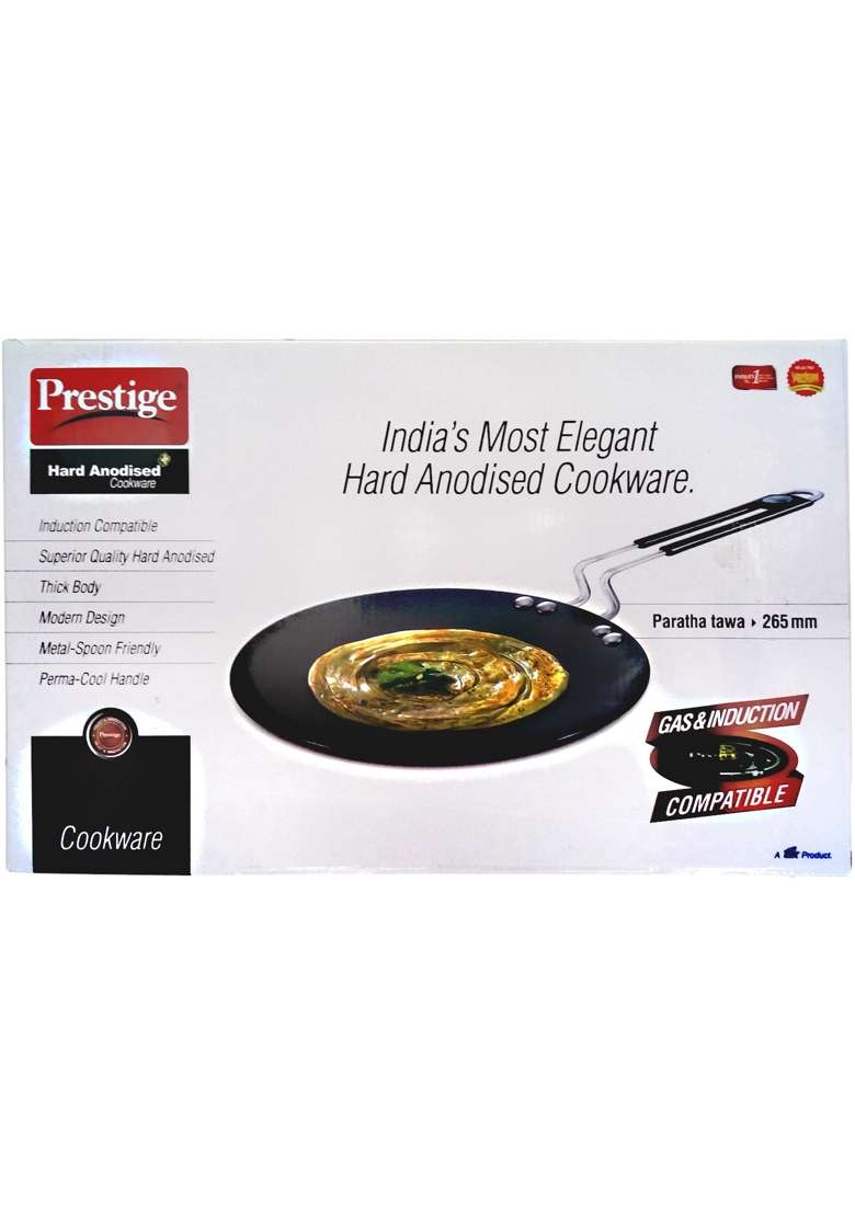 Prestige Non-Stick Hard Anodized Paratha Tawa Flat Griddle - Indya