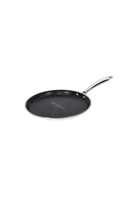 SUNCASA Mitrix Plus 304 Food Grade Triply Stainless Steel Dosa Tawa Dosa Pan with Ceramic Coating | 32 cm | 12.6 Inch | Non-Toxic
