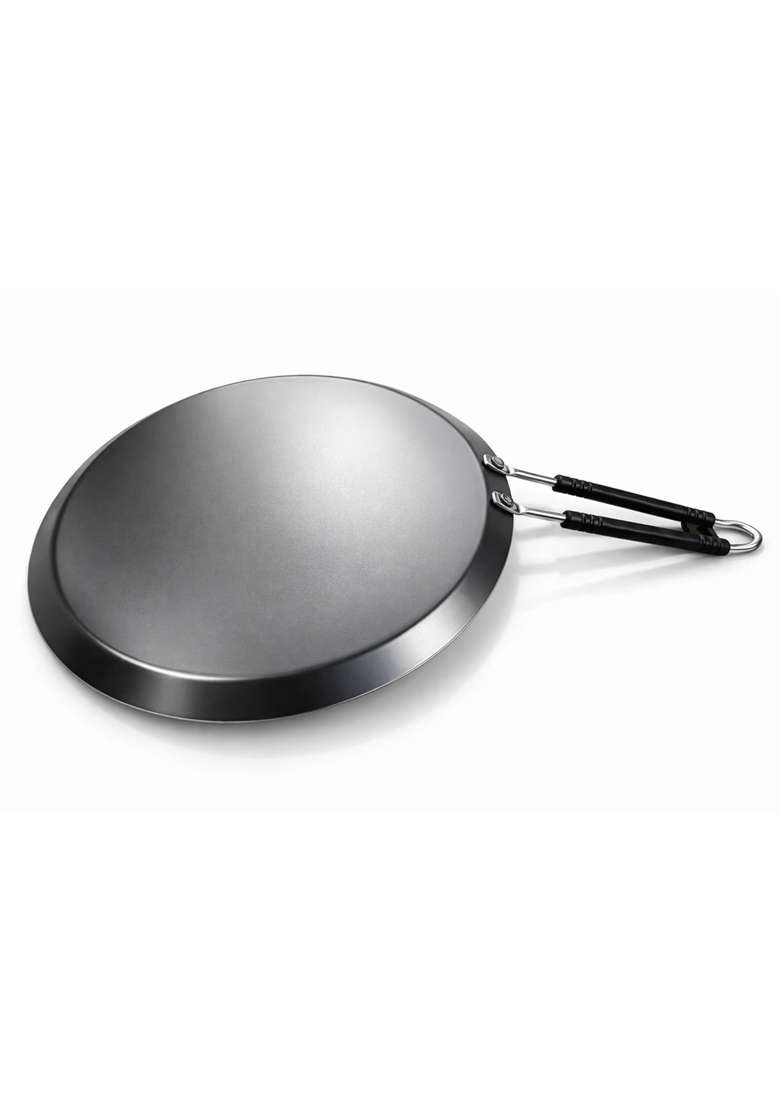 BARTN Pure Iron Tawa Flat Griddle Diameter for Roti | 12 Inch | Induction Compatible | Non-Toxic - Indya