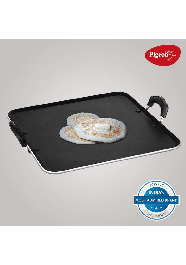 Pigeon By Stovekraft Aluminum Non Stick Thickness Pathri Tawa Flat Griddle | 30 cm | 11.8 Inch - Indya