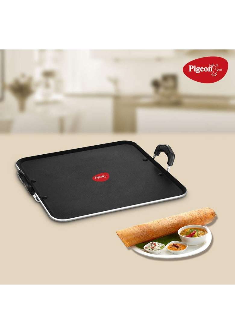 Pigeon By Stovekraft Aluminum Non Stick Thickness Pathri Tawa Flat Griddle | 30 cm | 11.8 Inch - Indya
