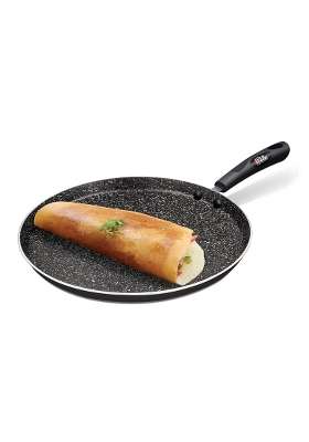 MILTON Pro cook Induction Cookware and Gas Stove Friendly Granito Omni Dosa Tawa Dosa Pan | 24 cm | 9.4 Inch | Non-Stick