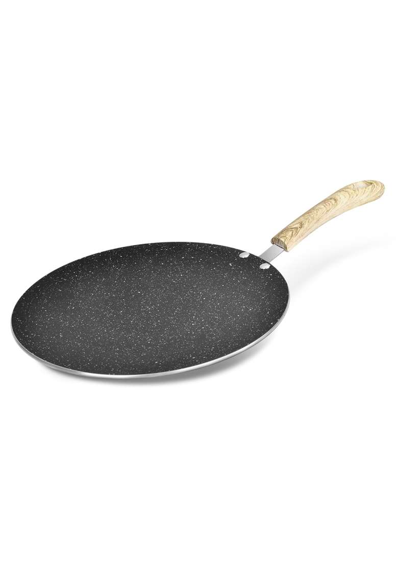 BERGNER Bellini Plus Aura 5-Layer Non-Stick Roti Tawa Flat Griddle | 28 cm | 11 Inch | Induction Compatible | PFOA Free | Food Safe - Indya