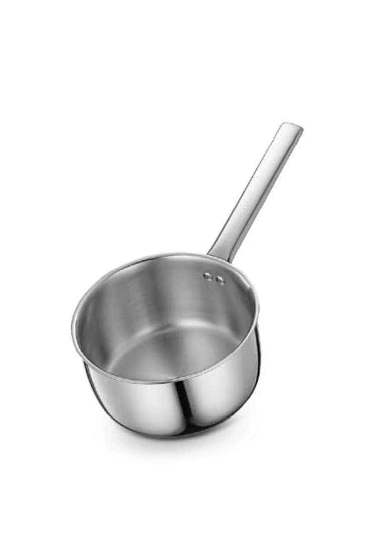 Shri and Sam Stainless Steel Triply Sauce Pan | 1.2 L | 1.3 Qt | Food Safe - Indya