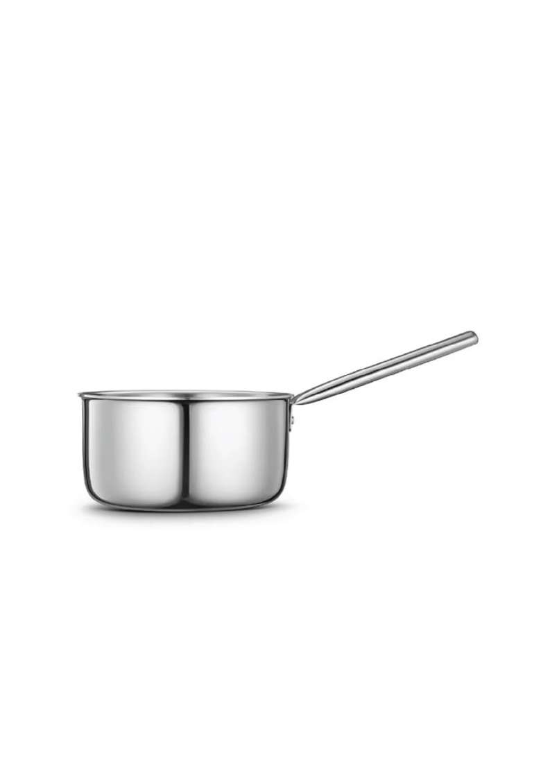 Shri and Sam Stainless Steel Triply Sauce Pan | 1.2 L | 1.3 Qt | Food Safe - Indya