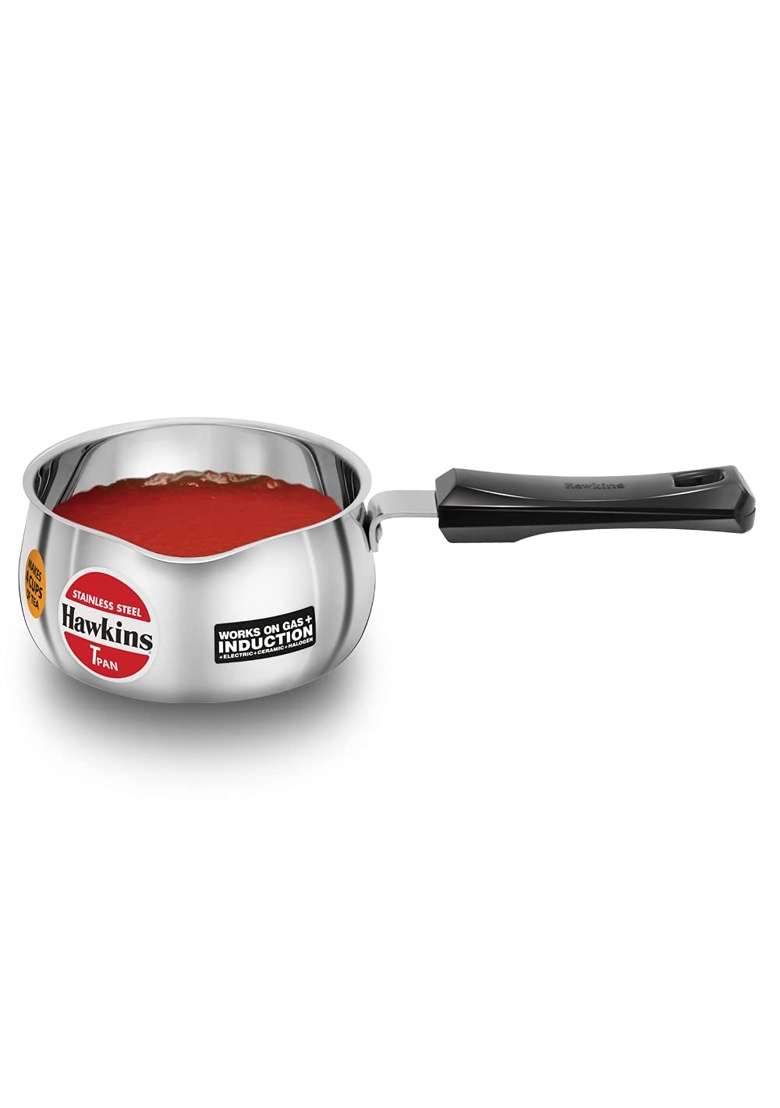 Hawkins Tpan Stainless Steel Tea Pan | 1 L | 1.1 Qt | Induction Compatible - Indya