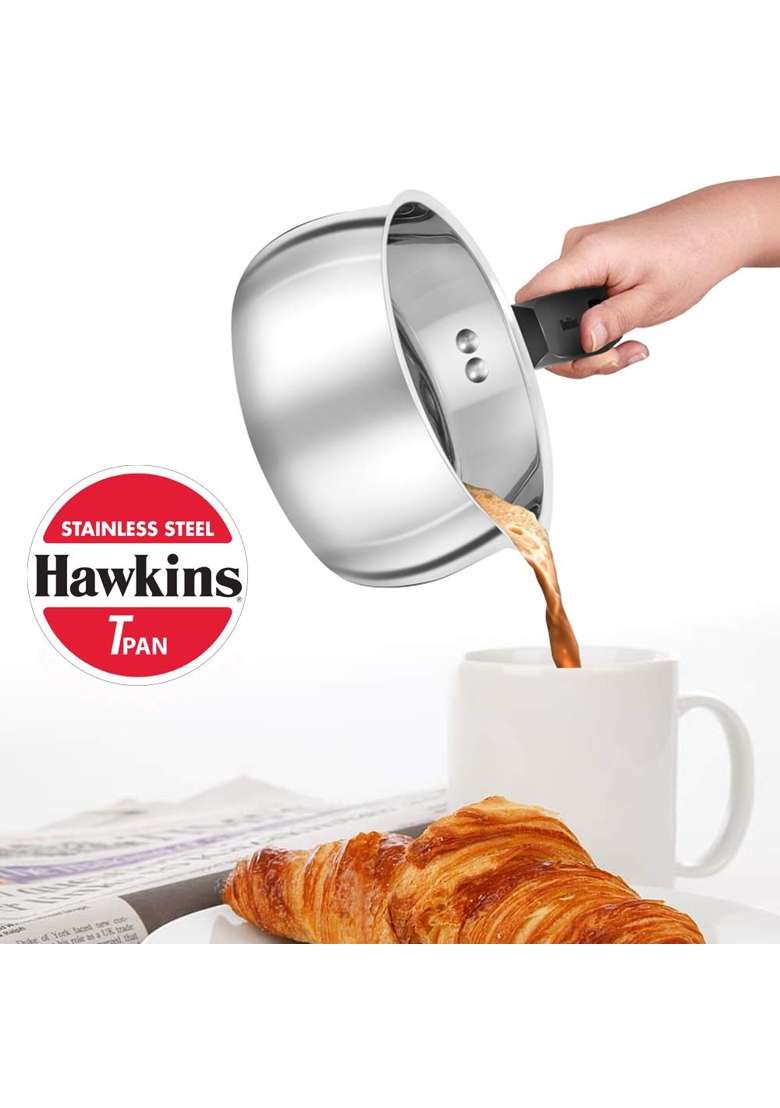 Hawkins Tpan Stainless Steel Tea Pan | 1 L | 1.1 Qt | Induction Compatible - Indya