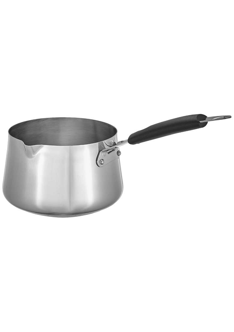 Solimo Amazon Brand Solimo Stainless Steel T Pan | 1.5 L | 1.6 Qt | Induction Compatible - Indya