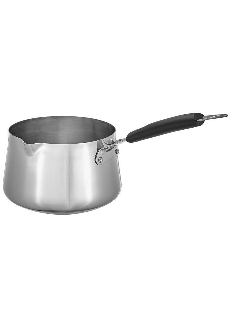 Solimo Amazon Brand Solimo Stainless Steel T Pan | 1.5 L | 1.6 Qt | Induction Compatible - Indya