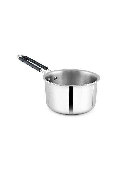 ZENSIL Stainless Steel TriPly Saucepan | 2 L | 2.1 Qt | 18 cm | 7.1 Inch | Heavy Bottom