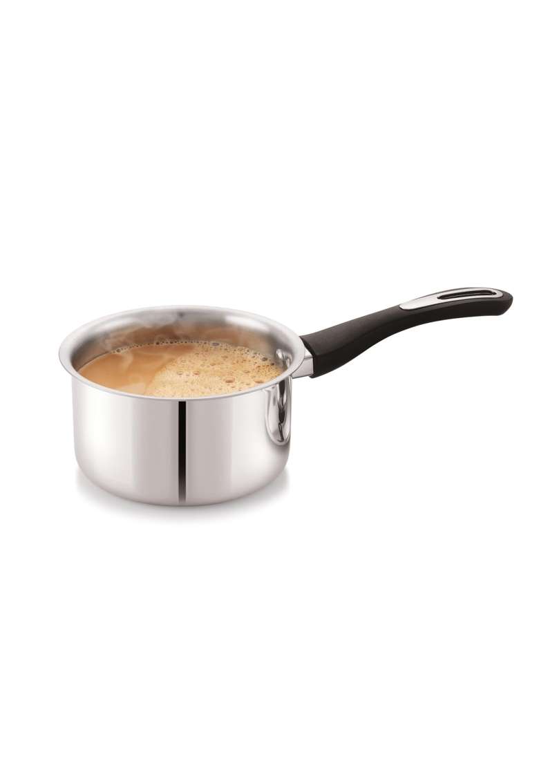 ANJALI Fiesta Pro Stainless Steel Sauce Pan with Lid | 18 cm | 7.1 Inch | Rust Resistant - Indya