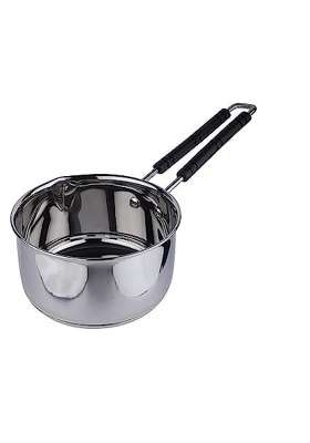 K.U.H.. Stainless Steel Saucepan Milkpan Tea Chai Pan Tea Pan Cooking Pan Induction Friendly | 1 L | 1.1 Qt