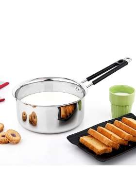 Vinod Stainless Steel Royal Saucepan | 1500 ml | 50.7 fl oz | 18.5 cm | 7.3 Inch | Induction Compatible