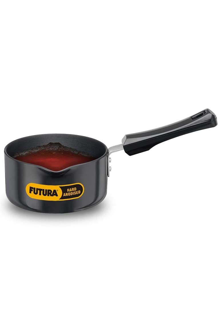 Hawkins Futura Hard Anodised Ezee-Pour Saucepan Without Lid | 1 L | 1.1 Qt - Indya
