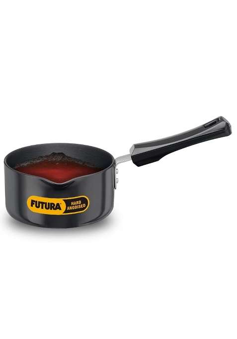 Hawkins Futura Hard Anodised Ezee-Pour Saucepan Without Lid | 1 L | 1.1 Qt