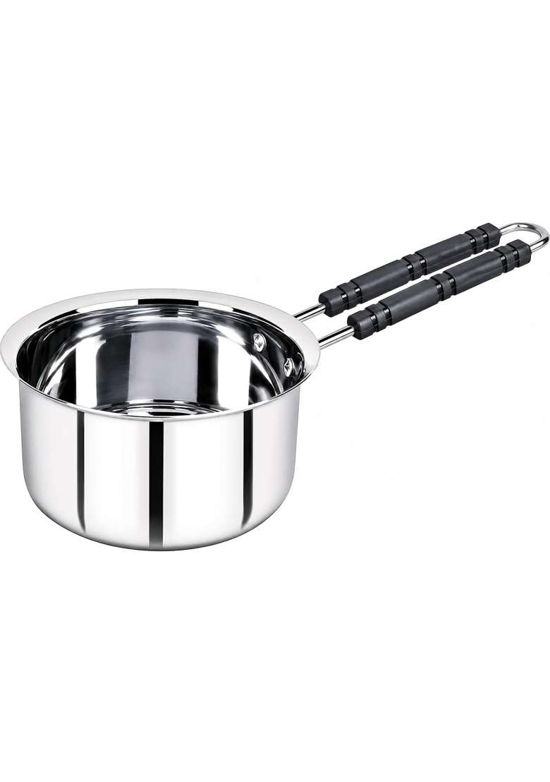 AAYU CRAFT KITCHENWARE FOR LIFE Stainless Steel Sauce Pan with Induction Compatible and Gas Stove Tea Pot | 0.5 L | 0.5 Qt - Indya