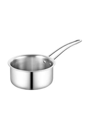 ZENSIL Lumora Triply Stainless Steel Tea Pan | 1.5 L | 1.6 Qt | 14 cm | 5.5 Inch | Induction Compatible | Heavy Bottom