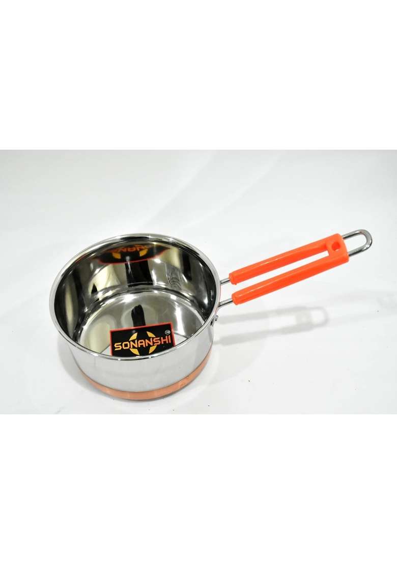 Sonanshi Stainless Steel Sauce Pan Milk Pan Tea Pan | 1 L | 1.1 Qt - Indya
