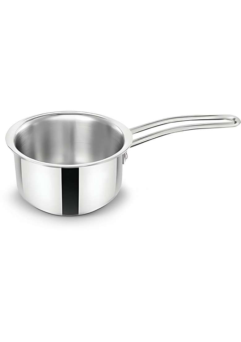 CLASSIC ESSENTIALS Triply Stainless Steel Saucepan | 1500 ml | 50.7 fl oz | 16 cm | 6.3 Inch | Induction Compatible - Indya