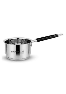 KITCHEN CLUE Stainless Steel Triply Saucepan Tea Pan I Induction and Gastove Cooking I Soft | 1600 ml | 54.1 fl oz