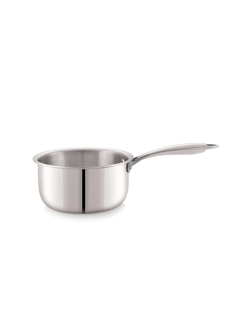Anjali Tattva Triply Stainless Steel Sauce Pan with Heavy-Duty Triply Base Induction | 1.2 L | 1.3 Qt - Indya