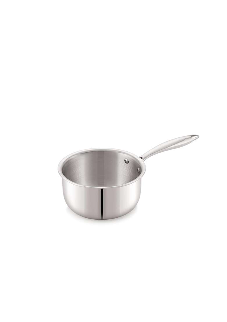 ANJALI Tattva Triply Stainless Steel Sauce Pan Without Lid for Everyday Cooking | 18 cm | 7.1 Inch - Indya