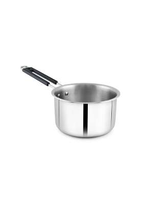 ZENSIL Stainless Steel TriPly Saucepan | 2 L | 2.1 Qt | 18 cm | 7.1 Inch | Heavy Bottom