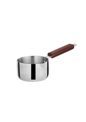 Chakmak Iroko Triply Stainless Steel Saucepan Without Lid | 1.5 L | 1.6 Qt | 16 cm | 6.3 Inch | Induction Compatible