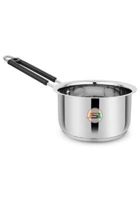 JSI Stainless Steel Tea Pan Saucepan Milk Pan | 2 L | 2.1 Qt | 17 cm | 6.7 Inch | Induction Compatible