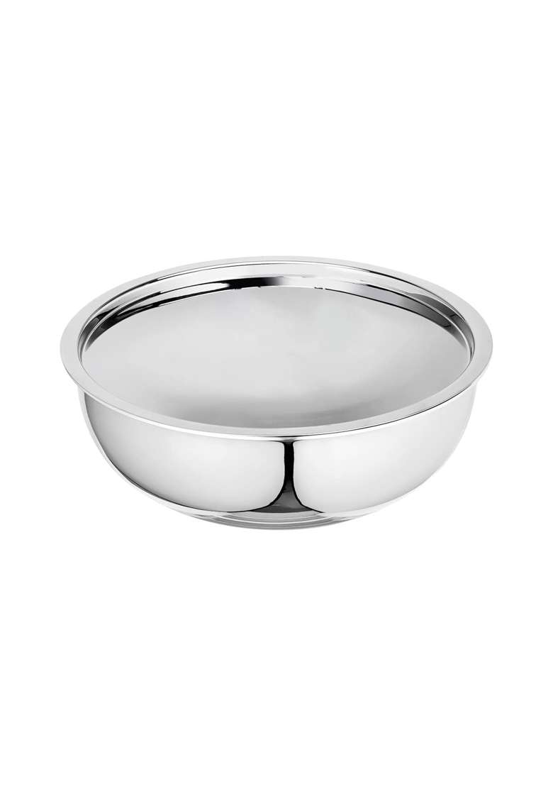 SIGNORA WARE SignoraWare Artista Triply Shallow Tasla Deep Pan Stainless Steel Induction Compatible | 2500 ml | 84.5 fl oz | 24 cm | 9.4 Inch - Indya