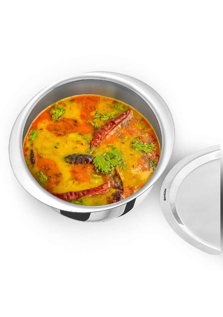 Hawkins Metro Patila Cooking Pot | 4 L | 4.2 Qt | Induction Compatible | Tri-Ply | With Lid - Indya
