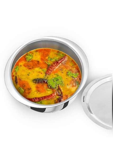 Hawkins Metro Patila Cooking Pot | 4 L | 4.2 Qt | Induction Compatible | Tri-Ply | With Lid