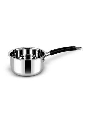 IndiChef Stainless Steel Saucepan | 1.8 L | 1.9 Qt | 16 cm | 6.3 Inch | Induction Compatible