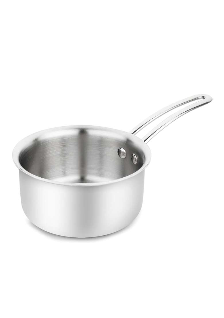 FLIXBLOOM Edge Large Stainless Steel Triply Body | 3 L | 3.2 Qt | Induction Compatible - Indya