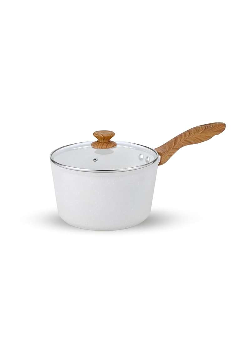 SALFORD Forged Non-Stick Saucepan | 1 L | 1.1 Qt | Induction Compatible | With Lid - Indya