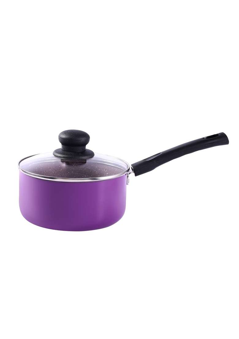Wonderchef Valencia Non-Stick Sauce Pan with Glass Lid | 1.5 L | 1.6 Qt - Indya