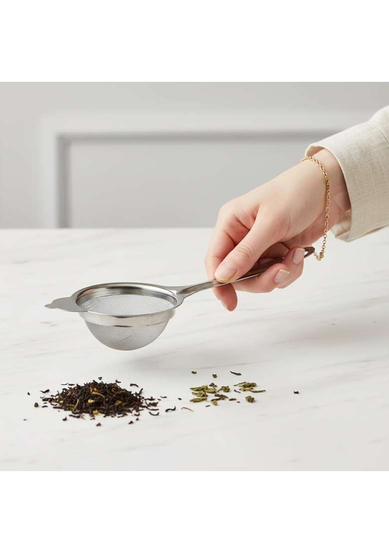 LAZYwindow Baby Sauce Pan Fry Pan with Tea Strainer | 17 cm | 6.7 Inch - Indya